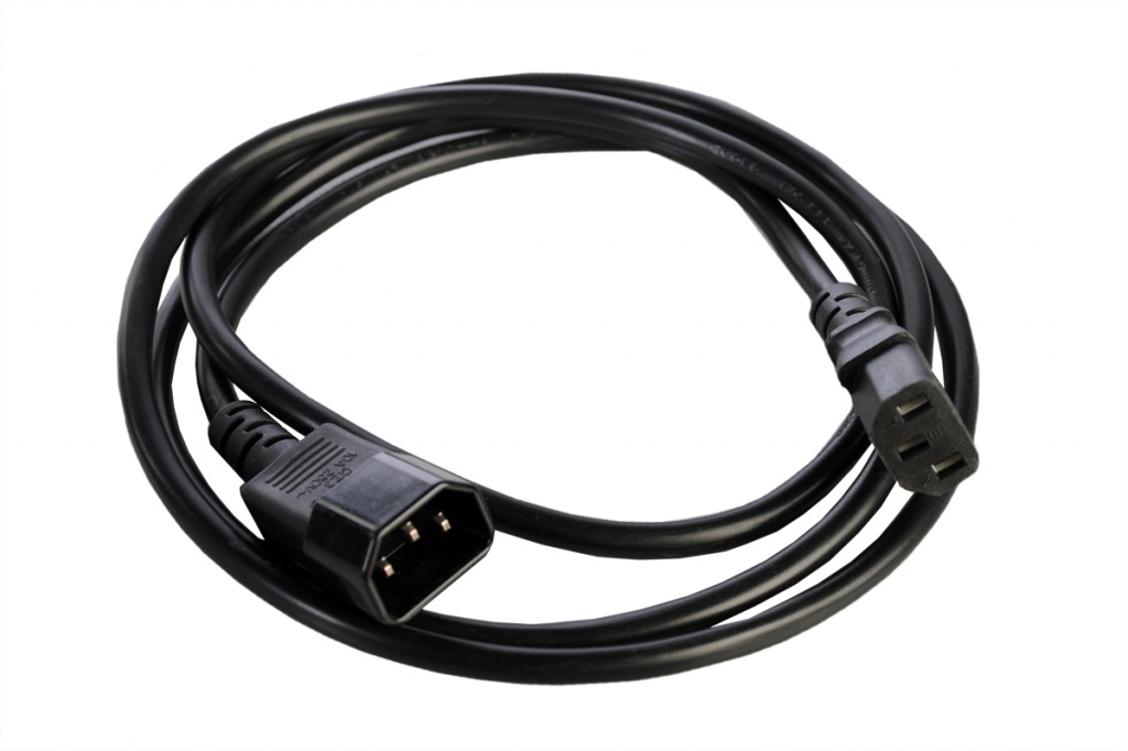 Rem R-10-Cord-C13-C14-3 Шнур питания с заземлением IEC 60320 C13/IEC 60320 C14, 10А/250В (3х1), 3м