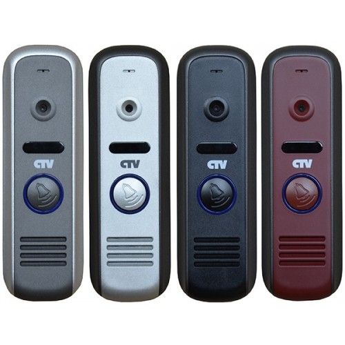 CTV - D1000HD B (Black) Вызывная панель видеодомофона, 700ТВЛ, антивандальная, уголок и козырек в комплекте