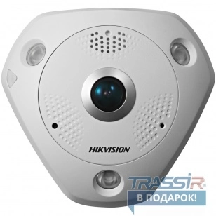 Hikvision DS - 2CD6332FWD - IS 3Мп fisheye IP - камера (от - 30°C до +60°C ), фикс. объектив 1.19мм @F2.8