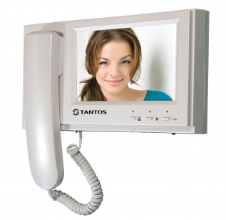 Tantos Loki SD (White) Монитор цветного видеодомофона, TFT LCD 7", до 4-х мониторов, 2 панели, 2 камеры, 100-240В