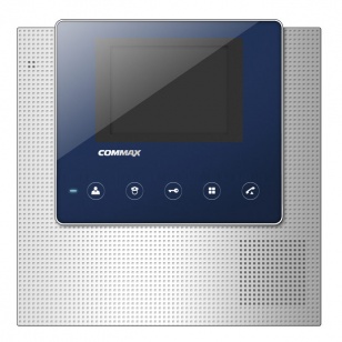 COMMAX CDV - 35U (Синий) Монитор цветного видеодомофона, 3.5", TFT LCD, PAL/NTSC, hands - free, накладное крепление, подключение 2 - х вызывных блоков, 2 - x мониторов и 2 - х трубок DP - 4VHP, вызов и 