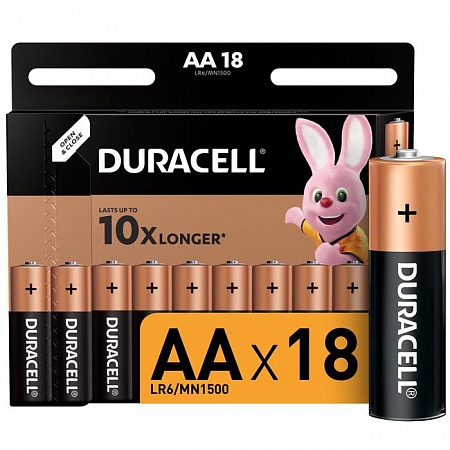 Duracell Basic LR6-18BL AA Батарея (18шт/уп)