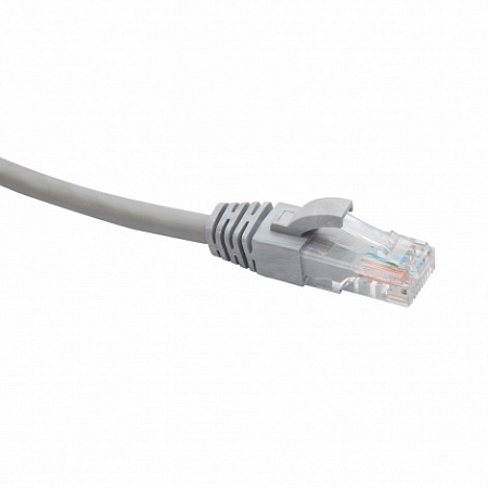 DATAREX 110-RJ45 U/UTP Cat.5e LSZH нг(А)-HF (DR-081007) Патч-корд (коммутационный шнур) , 1м, серый