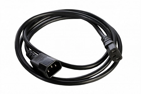 Rem R-10-Cord-C13-C14-1.8 Шнур питания с заземлением IEC 60320 C13/IEC 60320 C14, 10А/250В (3х1), 1.8м